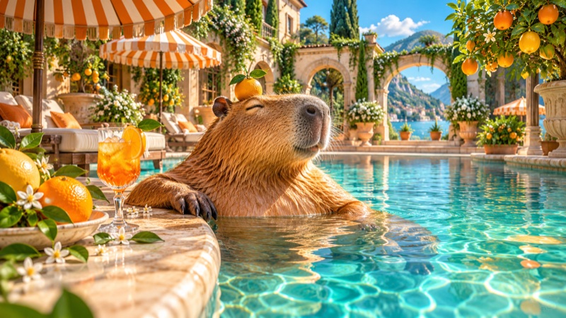 Citrus Poolside illustrated cover