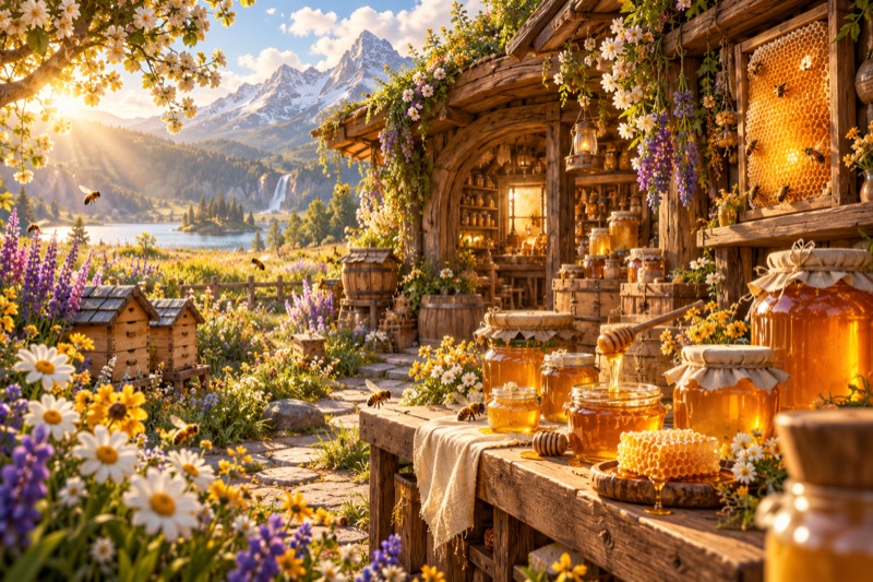 Honey Hollow illustrated cover