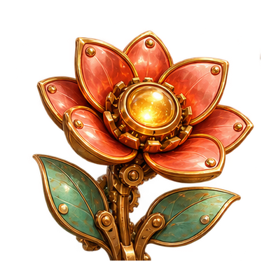 Copper flower