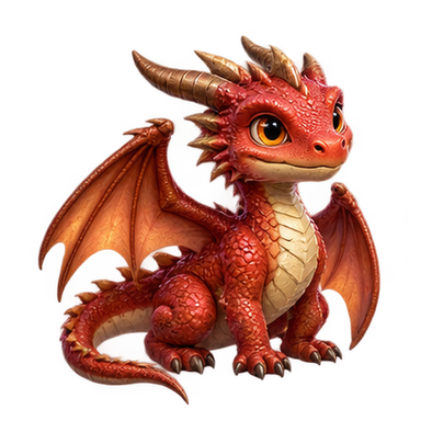 small red dragon