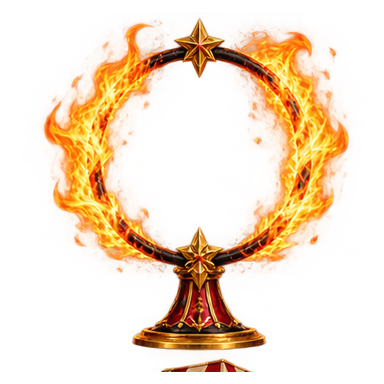 Flaming hoop