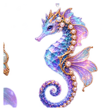 crystal seahorse