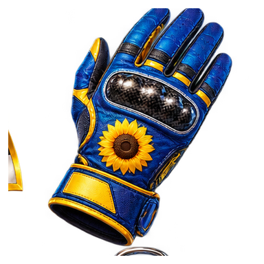 blue racing glove