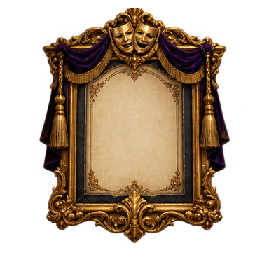 antique playbill frame
