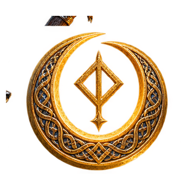 Golden moon rune
